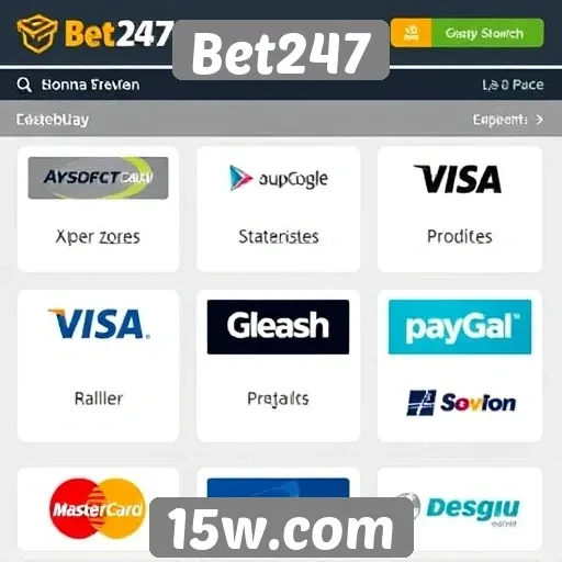Métodos de pagamento disponíveis no Bet247